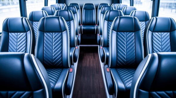 25 passenger minibus inside san marcos