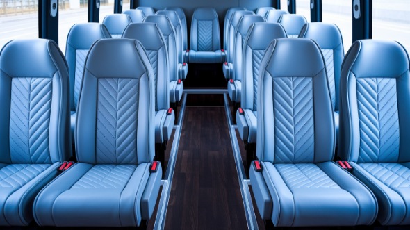 30 passenger minibus inside san marcos