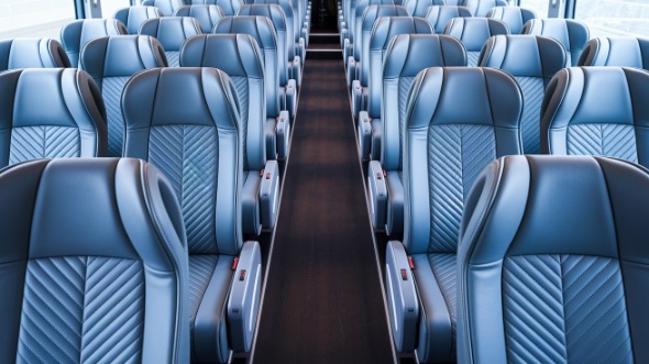 55 passenger charter bus interior san marcos