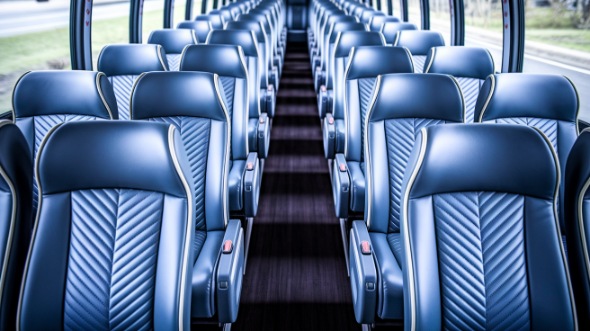 56 passenger charter bus interior san marcos