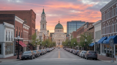 historic downtown vista