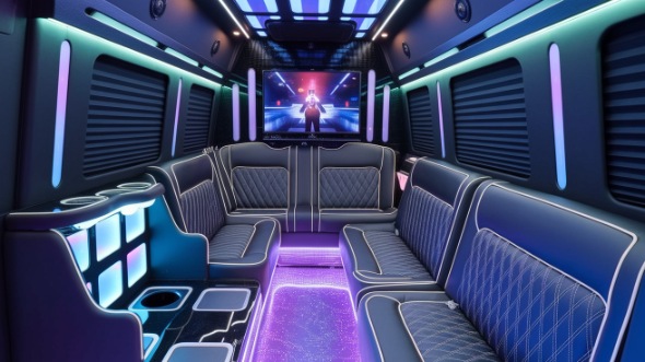 party bus rental interior san marcos